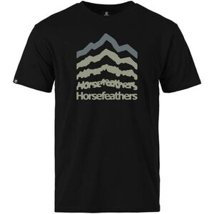 Horsefeathers LANDFORM T-SHIRT Férfi póló, fekete, méret kép