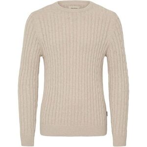 BLEND BHCURT PULLOVER Férfi pulóver, bézs, méret kép