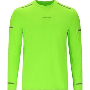 ENDURANCE AILEY M L/S TEE Férfi sportpóló, zöld, méret kép