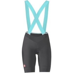 Castelli PRIMA 2 DT BIBSHORT Női kerékpáros nadrág, sötétszürke, méret kép