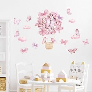 Sipo PINK BUTTERFLIES Gyerekszoba tapéták, rózsaszín, méret kép