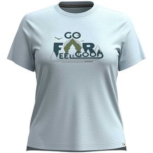 Smartwool W GO FAR FEEL GOOD GRAPHIC SHORT SLEEVE Női póló, világoskék, méret kép