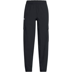 Under Armour RIVAL WOVEN CARGO PANTS Lány nadrág, fekete, méret M kép