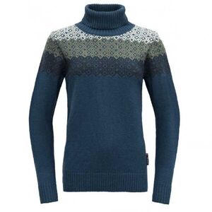 Devold SYVDE WOOL HIGH NECK Női pulóver, kék, méret kép