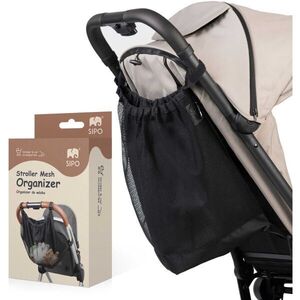 Sipo STROLLER BAG Hálós táska babakocsira, fekete, méret kép