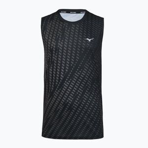 Férfi futópóló Mizuno Core Graphic Sleeveless black/gray (Core Graphic Sleeveless J2GAD00690) kép