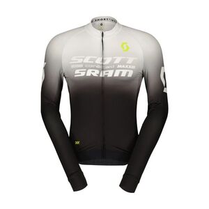 SCOTT Hosszú ujjú kerékpáros mez nyári - SCOTT-SRAM PRO - fekete/fehér kép