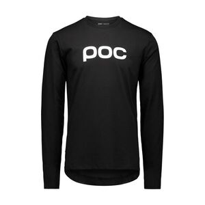 POC Hosszú ujjú kerékpáros póló - TEE LS - fekete kép