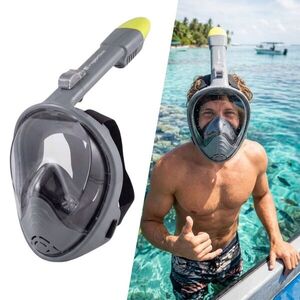 Snorkeling maszk inSPORTline Subvion, Anti-Fog réteg, 180° széles látómező, lehajtható búvárpipa, kettős szilikon szegély, kamera rögzítés lehetősége kép