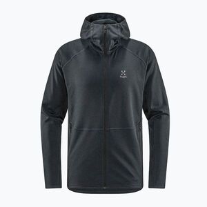 Férfi trekking pulóver Haglöfs Skuta Hood fekete 605071 (Skuta Hood 605071) kép