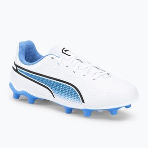 PUMA King Match FG/AG gyermek futballcipő fehér 107266 01 (King Match FG/AG 107266 01) kép
