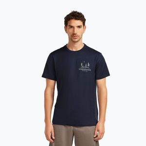 Férfi póló icebreaker Merino 150 Tech Lite Peaceful Pass Tee midnight navy (Merino 150 Tech Lite Peaceful Pass Tee IB0A57FQ4011) kép