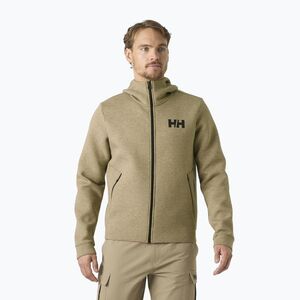 Férfi vitorlás pulóver Helly Hansen HP Ocean Full Zip 2.0 sepia melange (HP Ocean FZ 2.0 34264_718) kép