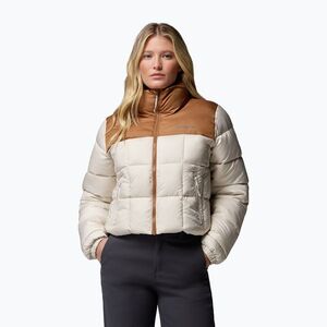 Női bélelt kabát Columbia Puffect III Cropped dark stone/camel brown (Puffect III Cropped 2171241278) kép