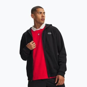 Férfi pulóver Under Armour Rival Fleece Full Zip ultimate black/white (Rival Fleece Full Zip 6013451-008) kép