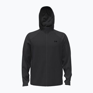 Férfi edzőpulóver Under Armour Unstoppable Fleece ultimate black/black (Unstoppable Fleece Full Zip 6013433-008) kép