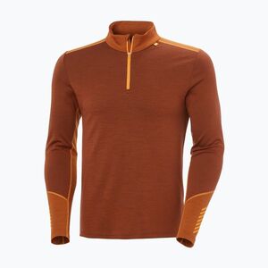Férfi Termoaktiv pulóver Helly Hansen Lifa Merino Midweight 1/2 Zip iron oxide (Lifa Merino Midweight 1/2 Zip 49363_301) kép