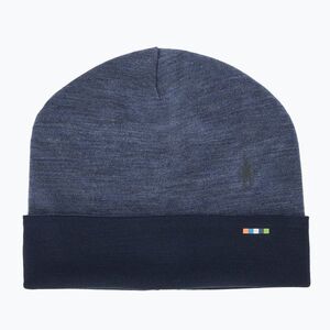 Smartwool Merino fordítható téli sapka, hajtókás, nightfall blue/mély tengerészkék (Merino Reversible Cuffed SW0SW956P621) kép