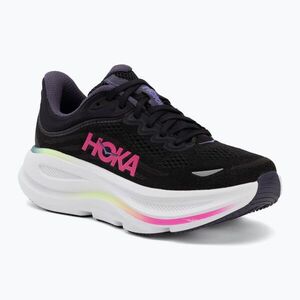Női futócipők HOKA Bondi 9 black/neon dragonfruit (Bondi 9 1162012-BNND) kép