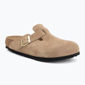 Papucsok BIRKENSTOCK Boston Suede Leather sandcastle (Boston Suede Leather Narrow 1030883) kép