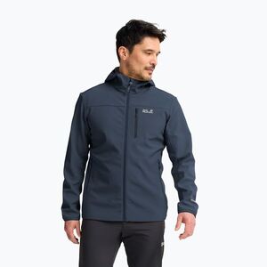 Férfi széldzseki Jack Wolfskin Wild Winds Hooded midnight sky (Wild Winds Hooded A66308_C0412_A06) kép