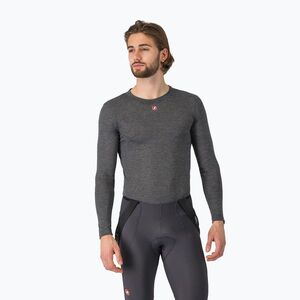 Férfi kerékpáros hosszú ujjú póló Castelli Medio Base Layer melange gray (Medio Base Layer 4525526_006_CAS) kép