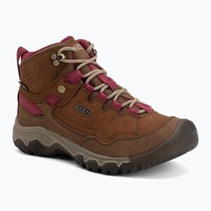 Női túracipők KEEN Targhee IV Mid Wp bison/beaujolais (Targhee IV Mid Wp 1030689) kép