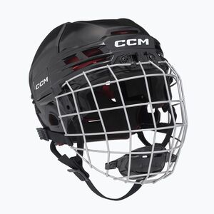 Gyermek jégkorong bukósisak CCM Tacks 70 Combo JR Black (Tacks 70 Combo JR HT70C-JRBLK) kép