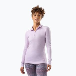 Női Termoaktiv pulóver Smartwool Classic Thermal Merino Base Layer 1/4 Zip Boxed lavender sky heather (Classic Thermal Merino Base Layer 1/4 Zip Boxed SW002829R111) kép