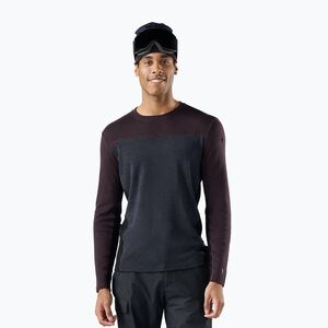 Férfi Termoaktiv pulóver Smartwool Classic Thermal Merino Base Layer Colorblock Crew Boxed mink/charcoal (Classic Thermal Merino Base Layer Colorblock Crew Boxed SW002570R301) kép