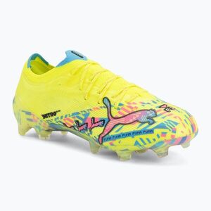 Focicipők PUMA Ultra Nitro 7 Ultimate Advanced Level FG puma white/blue glimmer/pink glimmer/yellow alert (Ultra Nitro 7 Ultimate Advanced Level FG 109238 01) kép