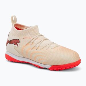 Gyermek focicipők PUMA Future 9 Match TT+ Mid Jr sugared almond/puma white/ultra red/puma black (Future 9 Match TT + Mid Jr 109189 01) kép