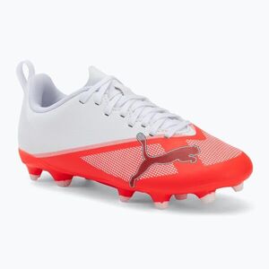 Gyermek focicipők Puma Ultra 7 Play FG/AG Jr Ultra Red/Puma Black/Puma White (Ultra 7 Play FG/AG Jr 109164 01) kép