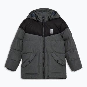 Gyerek bélelt kabát LEGO Lwjebel 733 dark grey melange (Lwjebel 733 10195) kép