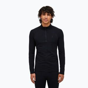Férfi Termoaktiv pulóver Peak Performance Magic Half Zip Wool-Blend Baselayer black/black (Magic Half Zip Wool-Blend Baselayer G80934040) kép