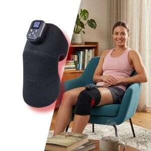 Infravörös térdbandázs inSPORTline Infracor Knee PRO, tépőzáras rögzítés, 10 intenzitási szint, 60 LED dióda, 2500 mAh kapacitású lítium-akkumulátor kép