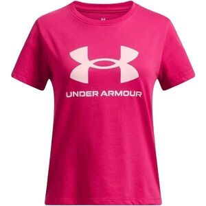Under Armour BIG LOGO Lány póló, rózsaszín, méret L kép