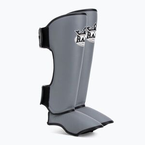 RAJA BOXING Könnyűsúlyú sípcsontvédők Valódi bőr szürke sípcsont és lábszárvédők (Lightweight Shin Guards Genuine Leather RSG-GL-GY) kép