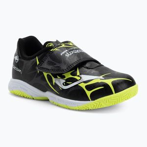 Gyermek futballcipő Joma Super Copa Jr IN fekete/fekete/szurosárga (Super Copa Jr IN SCJW2501INV) kép