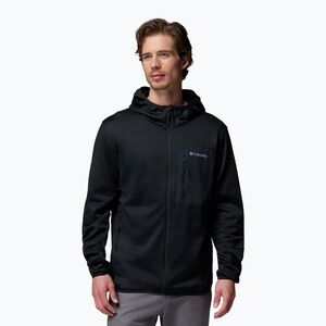 Férfi túrafelső Columbia Tall Heights Hdd Grid Fleece Full Zip black (Tall Heights Hdd Grid Fleece Full Zip 2177501010) kép