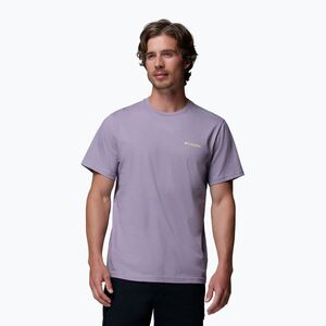 Férfi póló Columbia CSC Basic Logo Back Tee shale purple/linework c badge (CSC Basic Logo Back Tee 2155011555) kép