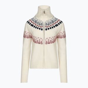 Női pulóver Woolcano SWT1092 Kremowy/Granatowy (SWT1092 WLC-B6AP104-CRM) kép