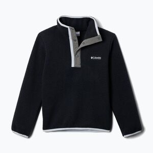 Gyerek polár pulóver Columbia Halvetia II Half Snap Fleece black/city grey (Halvetia II Half Snap Fleece 2087831010) kép