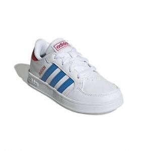 Junior szabadidőcipő ADIDAS Breaknet cloud white blue rush vivid red kép