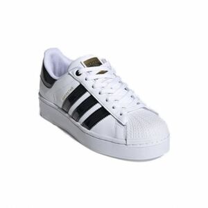 Női utcai cipők ADIDAS ORIGINALS Superstar Bold Platform clod white core black gold metallic kép