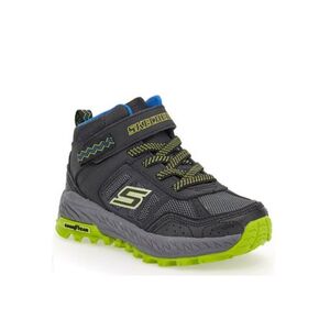 Fiú bokacsizmás túracipő SKECHERS Fuse Tread Trekor black lime kép