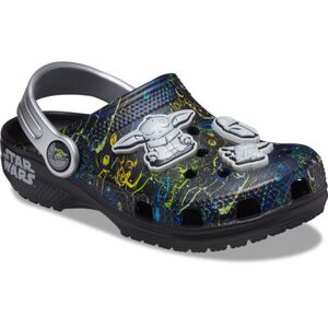 Fiú kroksik (szabadidőcipő) CROCS Classic Grogu Clog K black kép