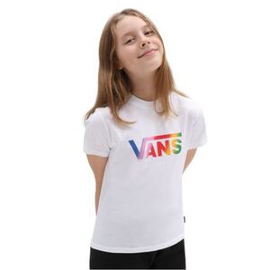 Lány póló rövid ujjú VANS GR FLYING V CREW GIRLS-WHITE-CYCLAMEN kép