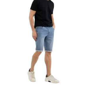 Férfi farmer rövidnadrágok VOLCANO E-MEXT-601-BLUE LIGHT kép