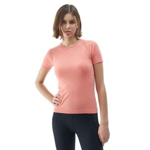 Női rövid ujjú túrázó póló 4F TSHIRT FNK-4FWSS24TFTSF738-64S-SALMON CORAL kép